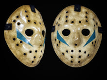 Load image into Gallery viewer, Hockey Mask Jason Voorhees Friday the 13th Part 5 collectible, horror costume high details halloween cosplay handmade.
