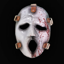 Load image into Gallery viewer, Ghostface Mask Brandon James Bloody Collectible Terror Movie Prop Costume Display slasher scream horror mask.