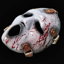 Load image into Gallery viewer, Ghostface Mask Brandon James Bloody Collectible Terror Movie Prop Costume Display slasher scream horror mask.
