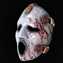 Load image into Gallery viewer, Ghostface Mask Brandon James Bloody Collectible Terror Movie Prop Costume Display slasher scream horror mask.