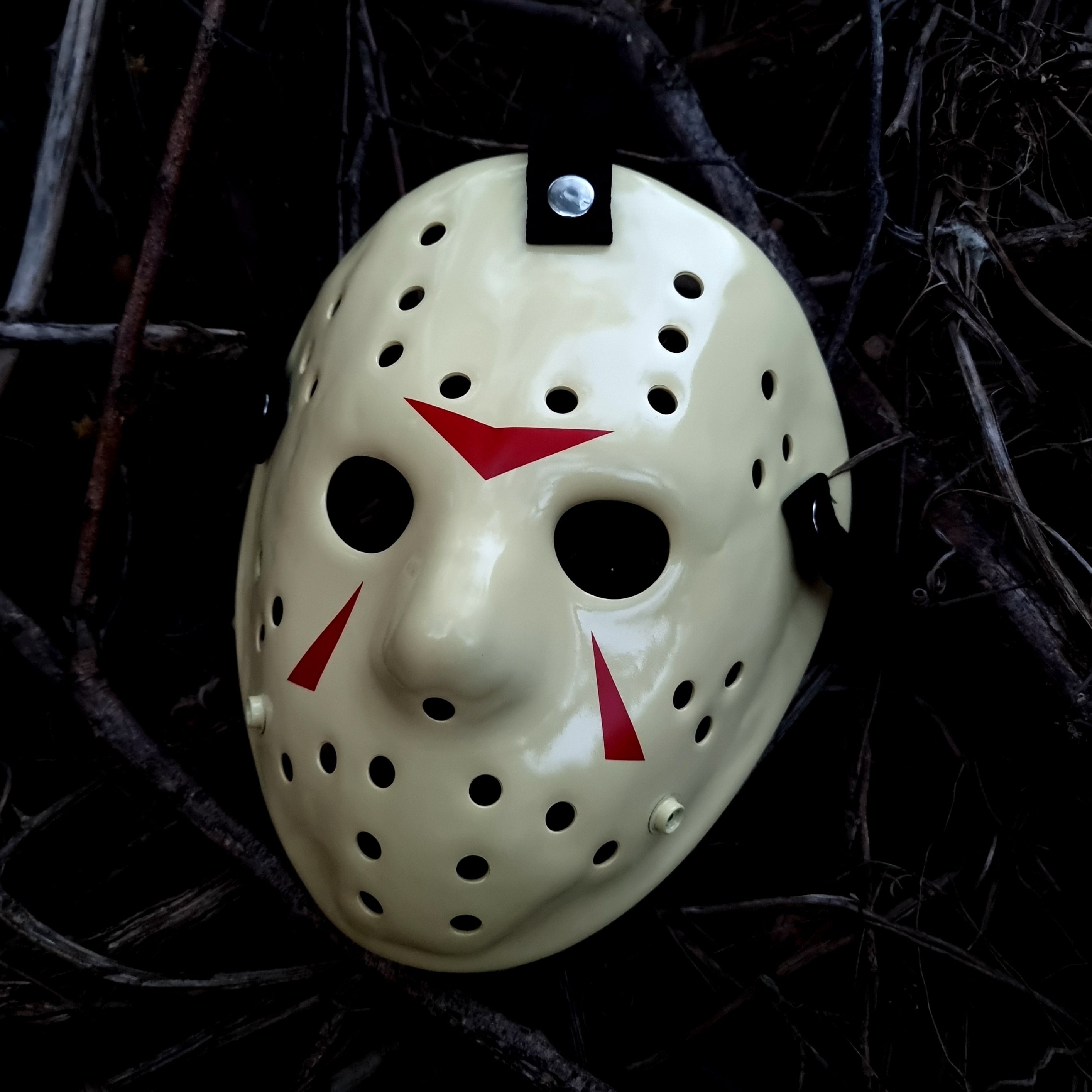 rygte tre udstilling Mask Friday the 13th Jason Voorhees Part 3 Cream White Clean original –  hockeymasksdesignfx