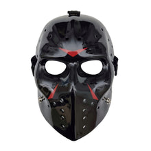 Load image into Gallery viewer, Mask Goalie Vintage Hockey Glossy Black Version Friday the 13th Original colecction Premium quality Camp Crystal Lake