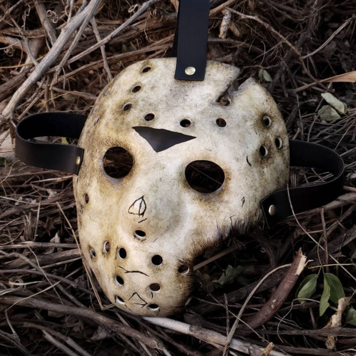 Custom painted Jason Voorhees mask by @c.spencer3d - Evidence found at the  bottom of Crystal Lake. : r/fridaythe13th