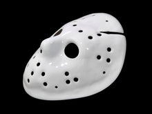 Load image into Gallery viewer, Mask Jason Part 6 precut blank + straps + chevrons Friday the 13th Jason Voorhees original model
