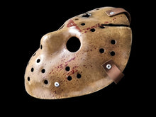 Load image into Gallery viewer, Hockey Mask Jason Part 6 Scratched Destroyed Bloody Horror Costume Halloween accesories Halloween costume.
