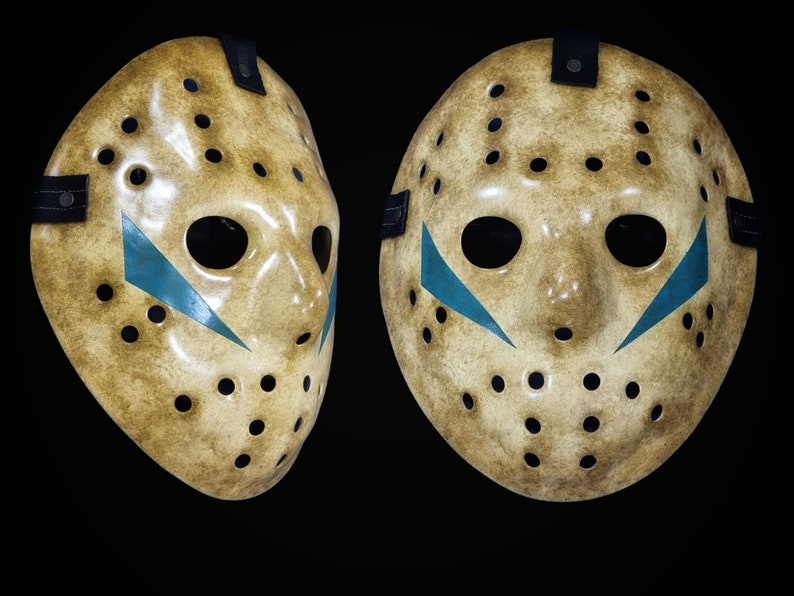 Hockey Mask Jason Voorhees Friday the 13th Part 5 collectible, horror costume high details halloween cosplay handmade.