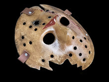 Load image into Gallery viewer, Hockey Mask Jason Part 6 Scratched Destroyed Bloody Horror Costume Halloween accesories Halloween costume.
