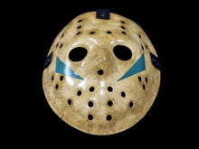 Load image into Gallery viewer, Hockey Mask Jason Voorhees Friday the 13th Part 5 collectible, horror costume high details halloween cosplay handmade.
