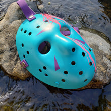 Load image into Gallery viewer, Mask Hockey Jason Voorhees Friday the 13th NES 8 BIT the game. Real effect Blood coagulated cracked
