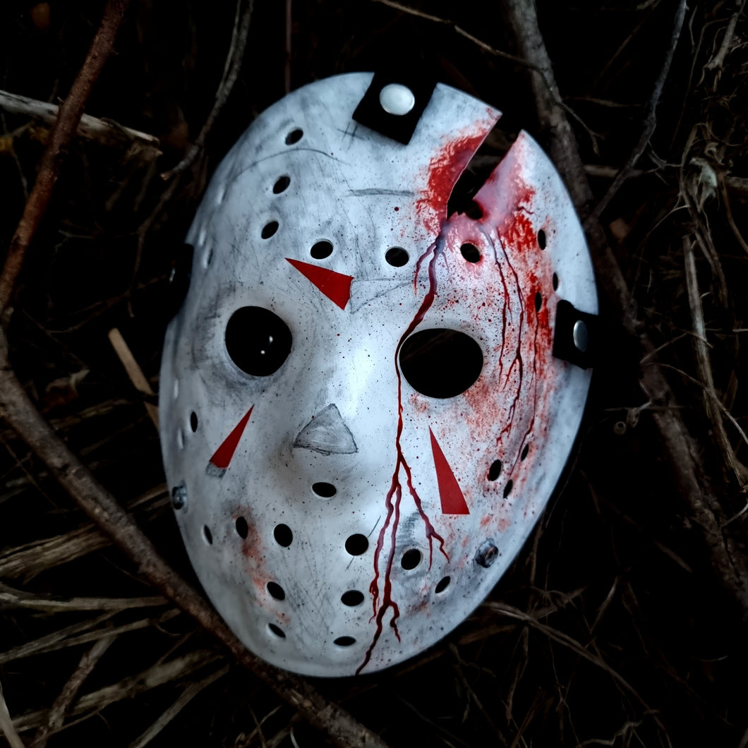 Mask Friday the 13th Jason Voorhees Part 4 White original colecction Premium quality Camp Crystal Lake