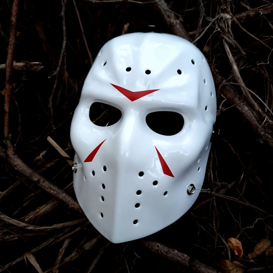 Mask Goalie Vintage Hockey Version Friday the 13th White Original colecction Premium quality Camp Crystal Lake