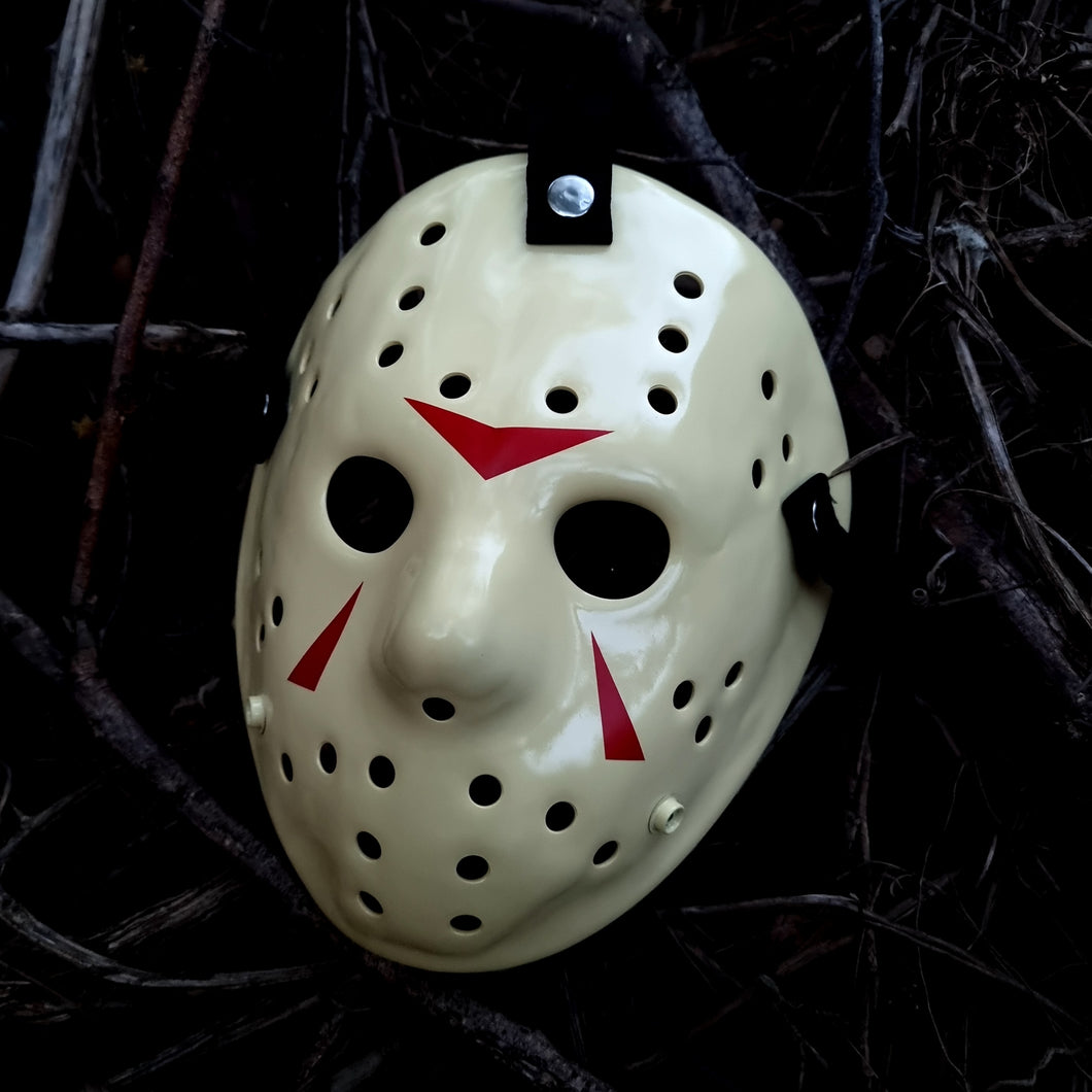 Mask Friday the 13th Jason Voorhees Part 3 Cream White Clean original colecction Premium quality Camp Crystal Lake