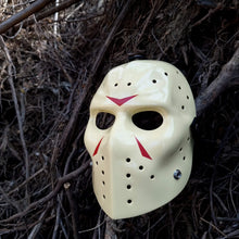Load image into Gallery viewer, Mask Goalie Vintage Hockey Version Friday the 13th White Cream Original colecction Premium quality Camp Crystal Lake
