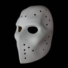 Load image into Gallery viewer, Vintage Mask Hockey Goalie precut blank + straps + chevrons version Friday the 13th Jason Voorhees
